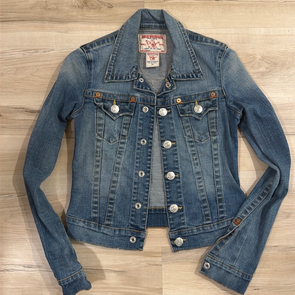 True religion women’s denim jacket